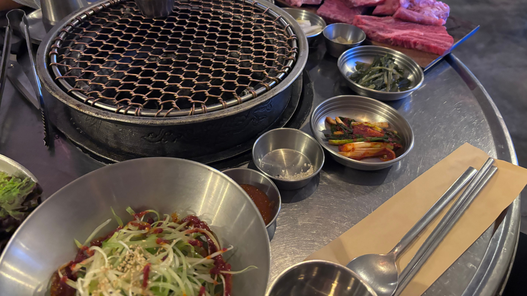 Korean bbq food