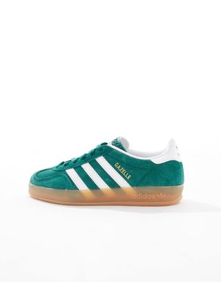 Adidas Originals Gazelle Indoor Trainers in Green