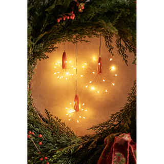 hanging starburst ornament lights