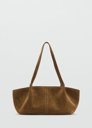 Double Handle Suede Bag - Women | Mango Bermuda