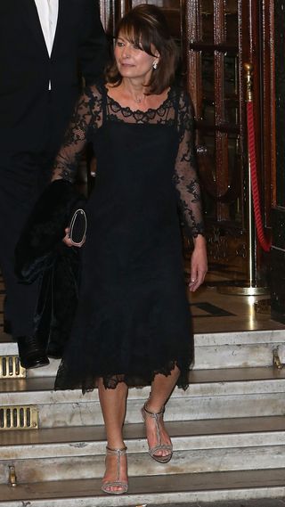 Carole Middleton is seen leaving the Royal Variety Performance