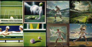 AI-generated images of Wimbledon