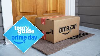 Amazon delivery box outside doorstep