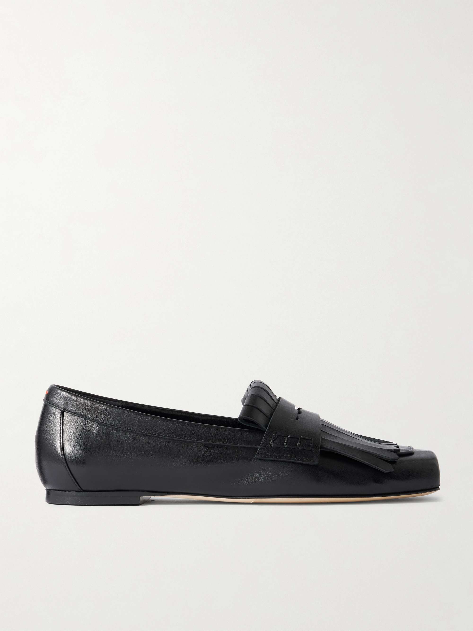 Belen Fringed Leather Loafers