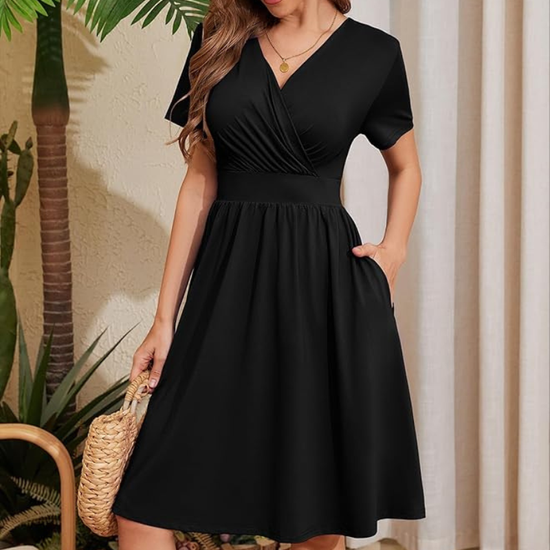 Heymoments at Amazon summer v-neck dress