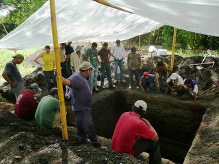 culture, archeology, ancient ruins, ash-covered Maya village. Mayan village, ancient Maya village, village frozen in time, Maya ancient road, ancient Maya stone road, ancient agriculture, ancient Yucatan villages, ancient yucatan and Maya cultures,
