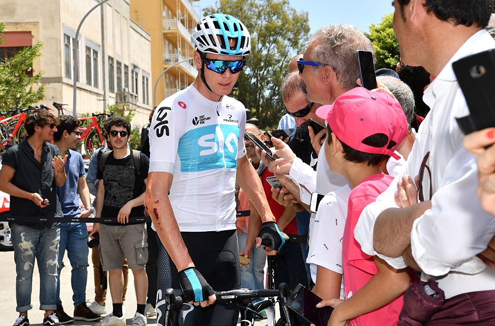 Chris Froome (Team Sky) ahead of stage 5 of the Giro d'Italia