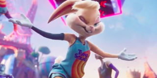 Zendaya as Lola Bunny winking in the Tune Squad in Space Jame: A New Legacy