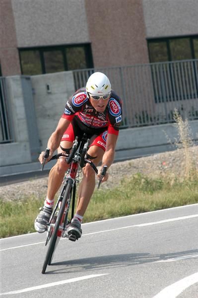 Scott Sunderland during a time trial at the 2003 Giro d'Italia.