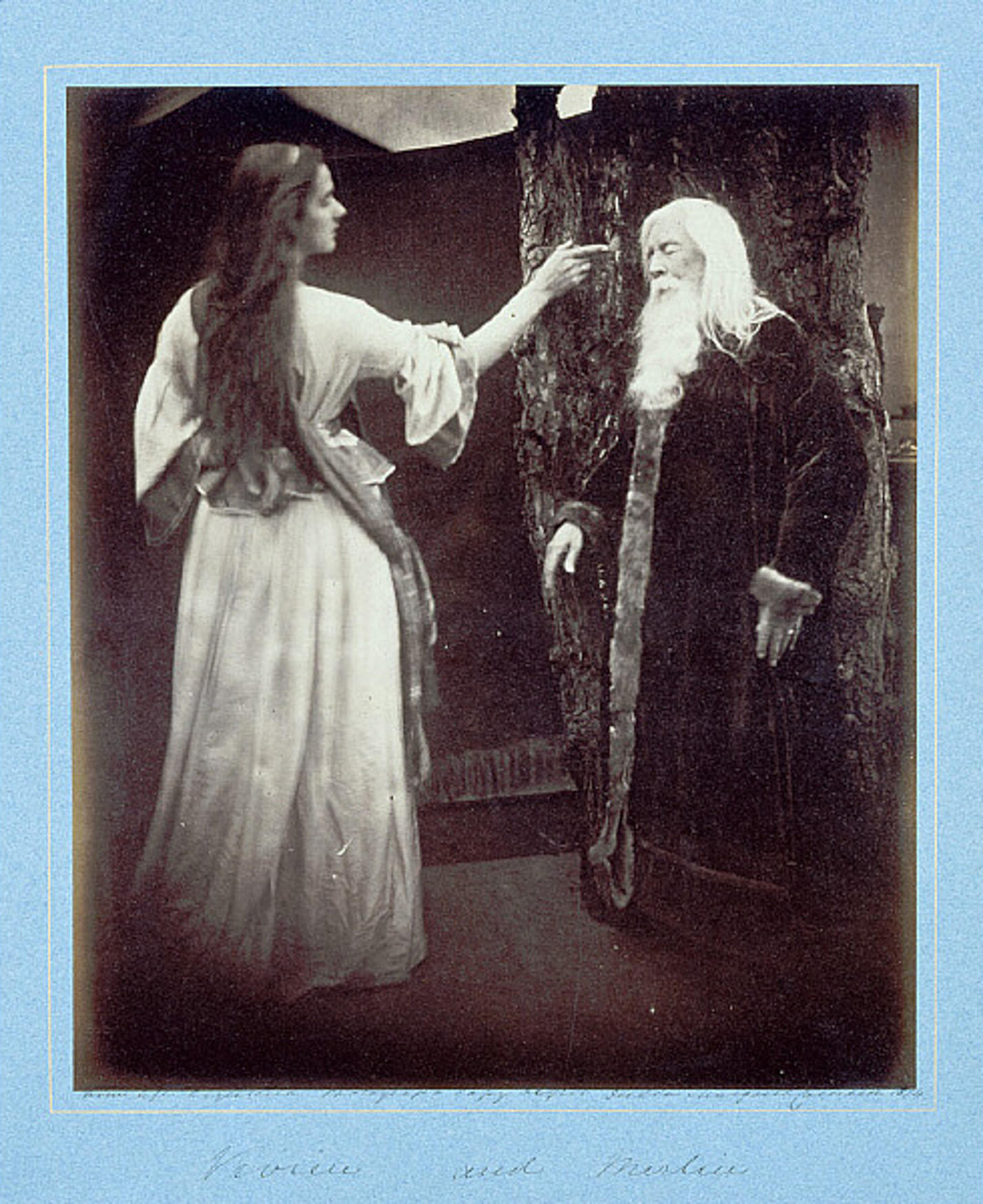 'Vivien and Merlin' by Julia Margaret Cameron