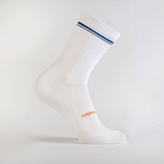 Ultradünne gestreifte Crew-Socken