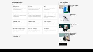 Screenshot of the Squarespace Help Center