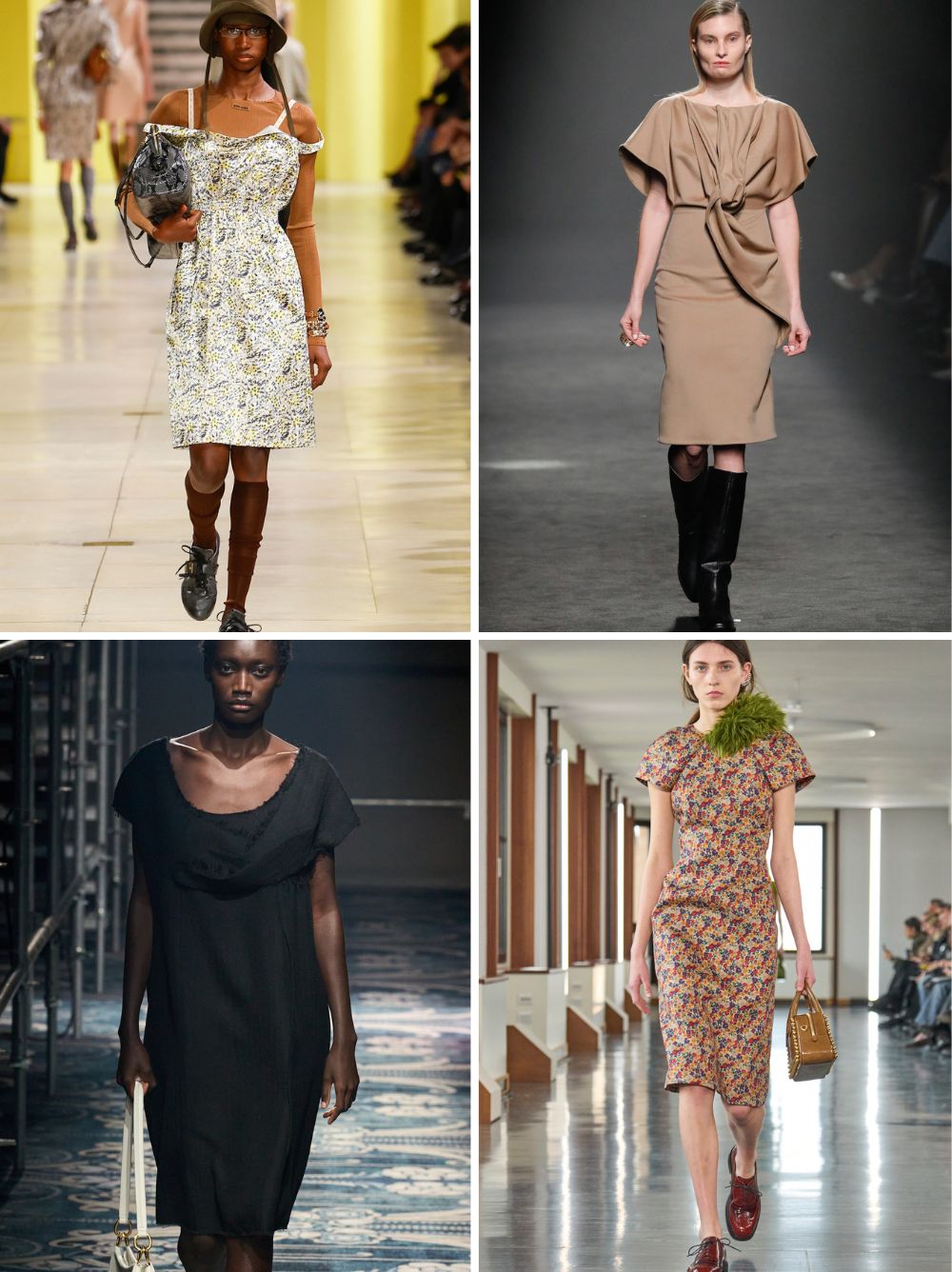 Autumn dress trends 2025: Knee-length dresses on the AW25 runways