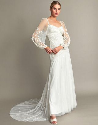 Josette Embellished Bridal Dress Ivory