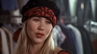 A close up of Christina Applegate in Don't Tell Mom The Babysitter's Dead