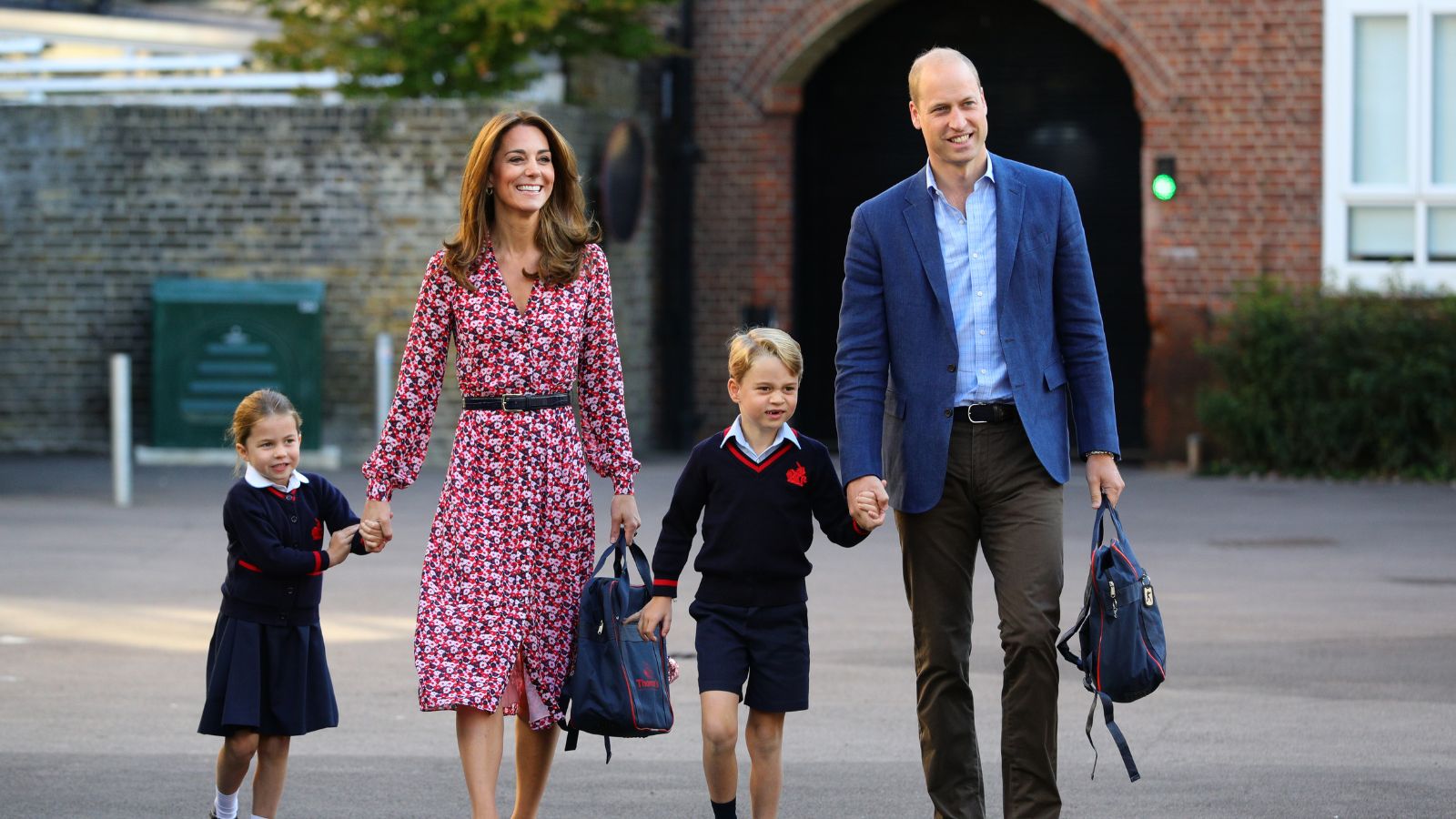 Kate Middleton and Prince William’s relationship in pictures George and Charlotte first day of school