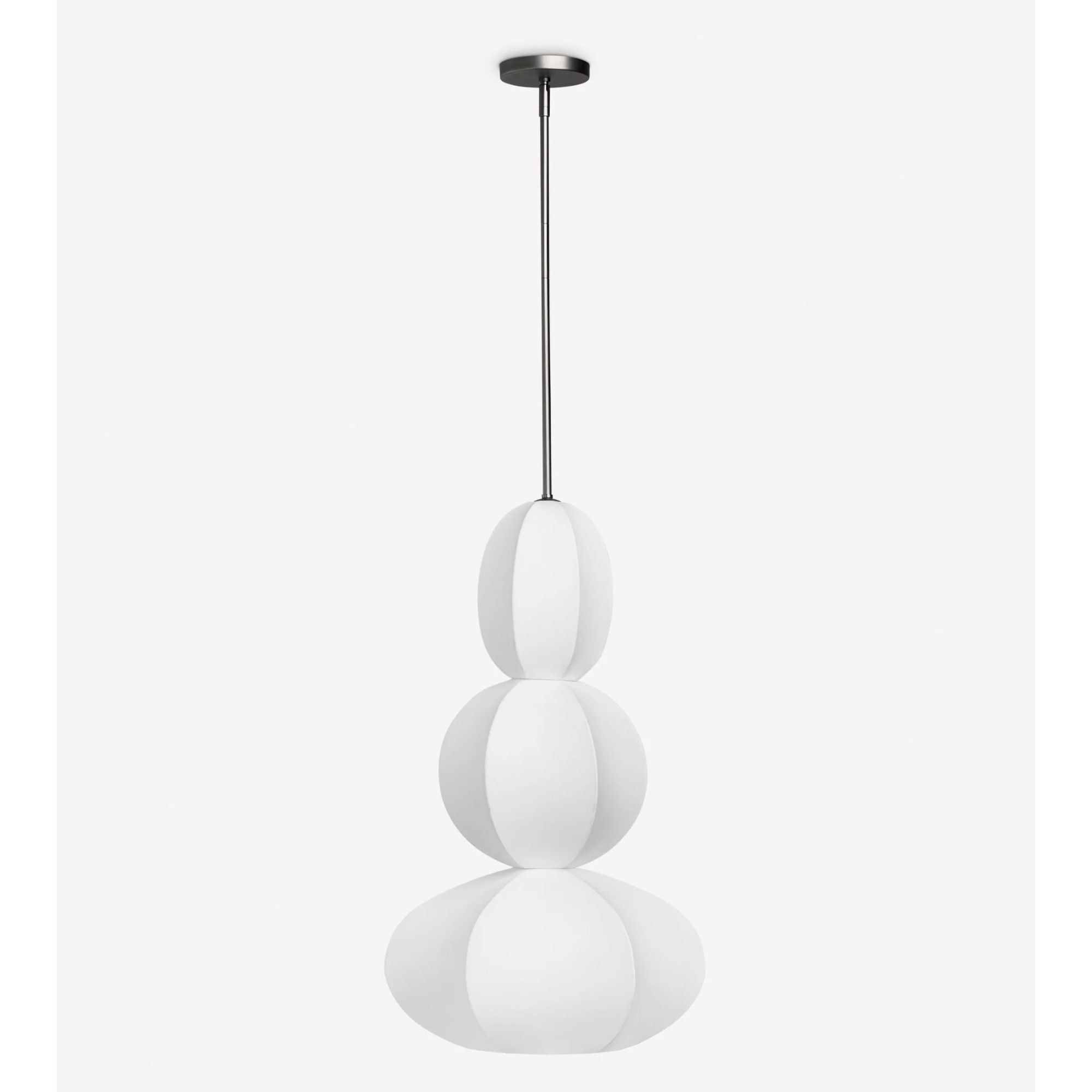 Modern sculptural light in white