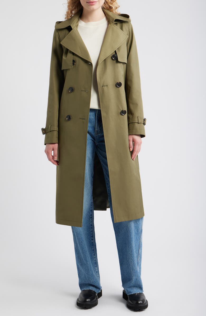 Double Breasted Belted Trench Coat