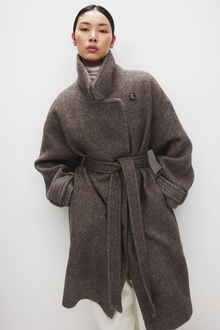 Double-Breasted Wool Coat