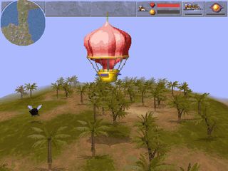 A hot-air balloon