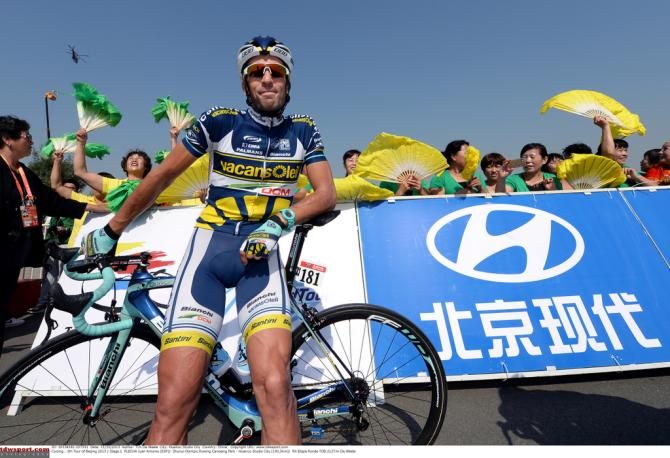 Juan Antonio Flecha basking in the Chinese sun