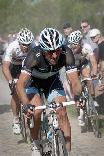 Cancellara makes another move with Hushovd on his wheel