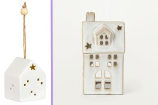 B&M ceramic house with stars and split layout with Ripley ceramic house with stars Neptune