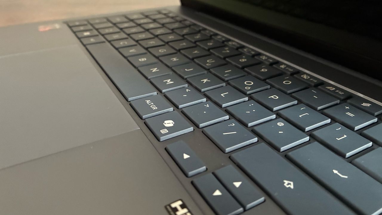 The Asus Zenbook 14 on a desk