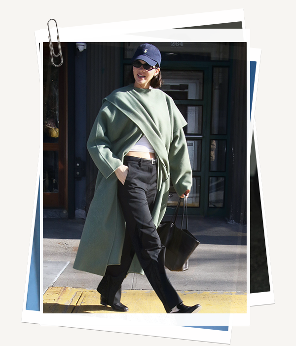 Kendall Jenner scarf cozy-girl coat