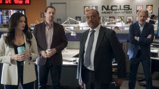 Katrina Law, Sean Murray, Rocky Carroll and Gary Cole in NCIS