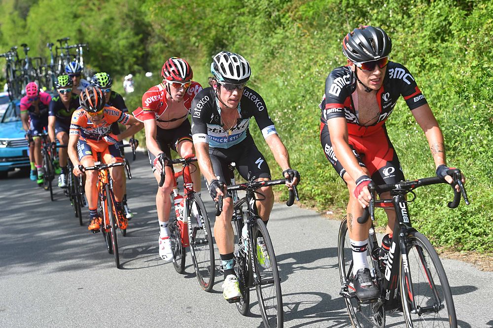 BMC Racing on the climb