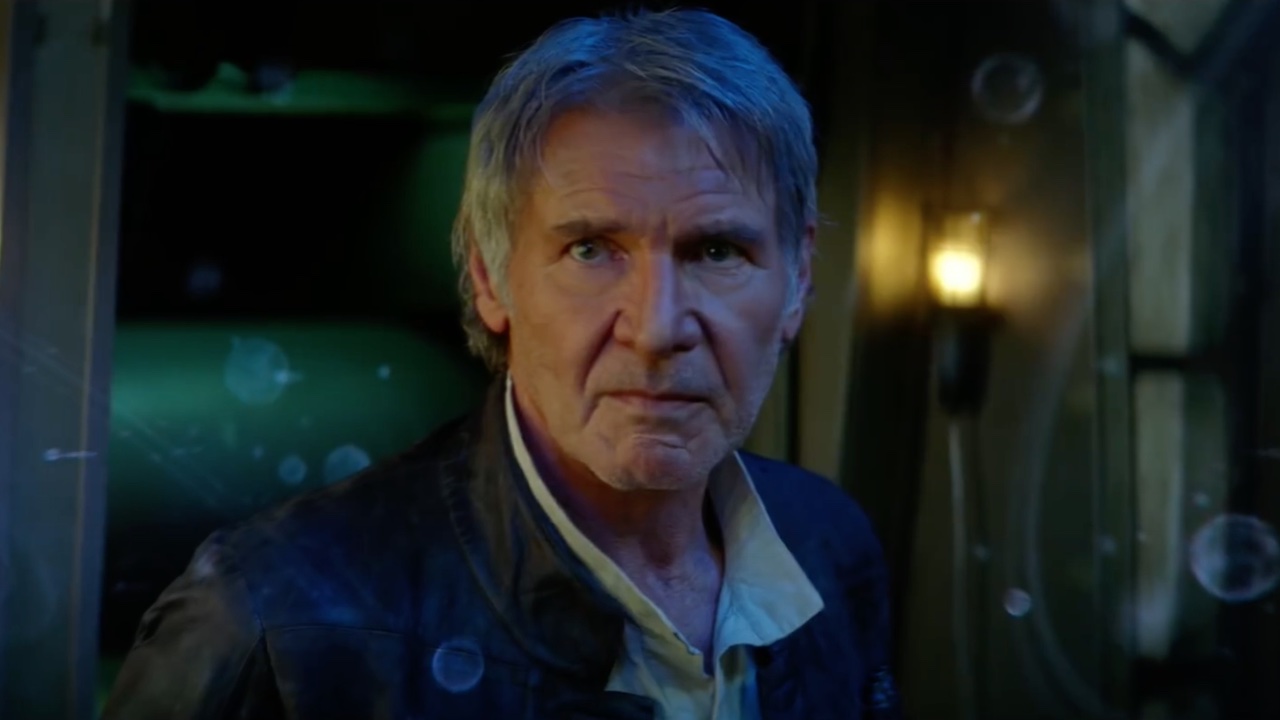 Harrison Ford como Han Solo en Star Wars: El despertar de la fuerza