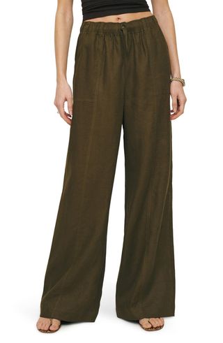 Declan Linen Wide Leg Pants