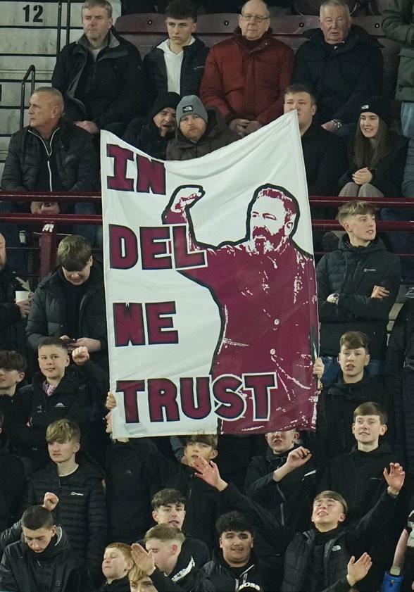 EDITORIAL USE ONLY No use with unauthorised audio, video, data, fixture lists, club/league logos or "live" services. Online in-match use limited to 120 images, no video emulation. No use in betting, games or single club/league/player publications. Mandatory Credit: Photo by Pete Summers/Shutterstock (16347864em) Heart of Midlothian fans Heart of Midlothian v Falkirk, Scottish Gas Scottish Cup, Fourth Round, Football, Tynecastle Park, Edinburgh, Scotland, UK - 17 Jan 2026