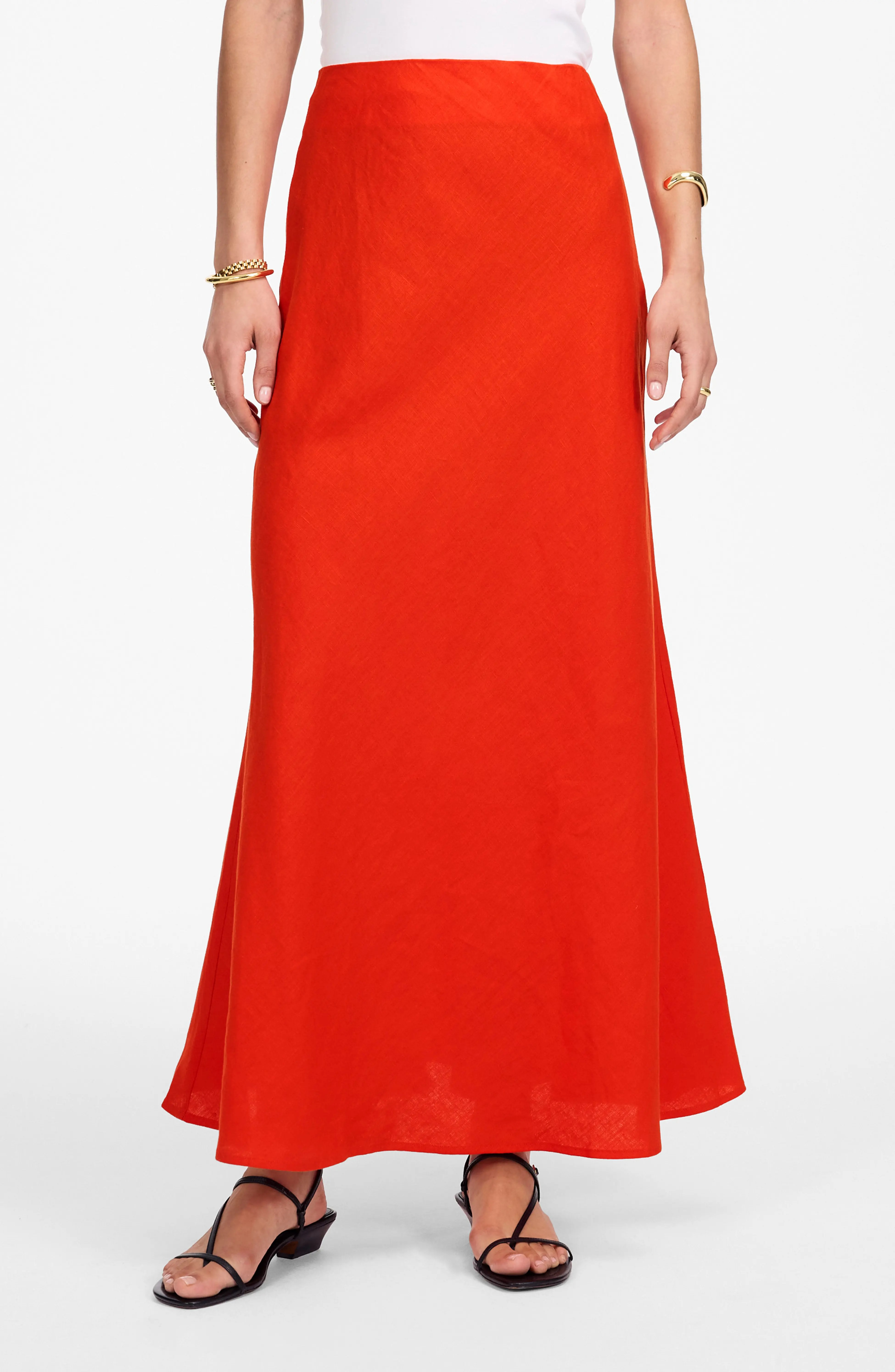 Madewell, Linen Maxi Slip Skirt