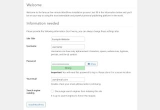 WordPress Sign-in Page