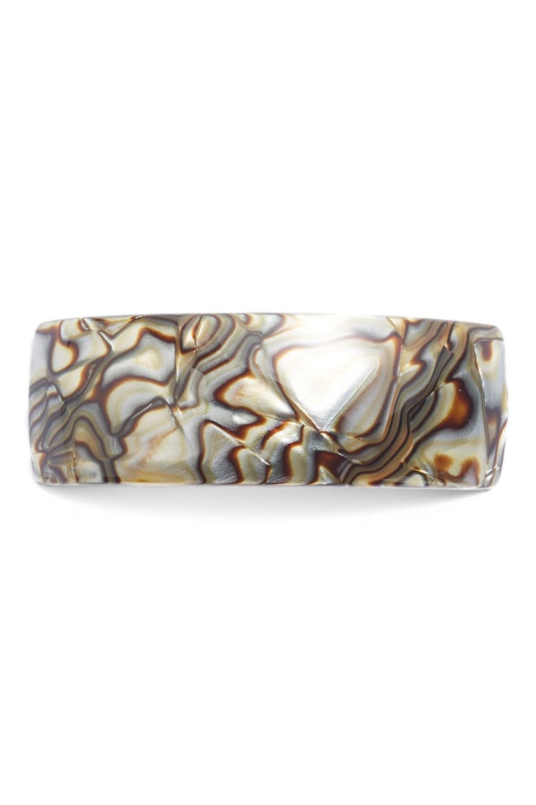 'volume' Rectangle Barrette