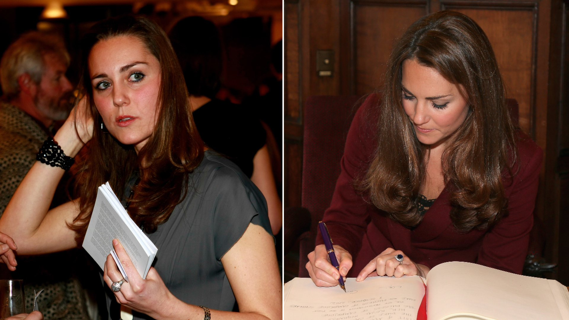 Kate Middleton attends the book launch party of 'Time To Reflect' by photographer Alistair Morrison on November 28, 2007