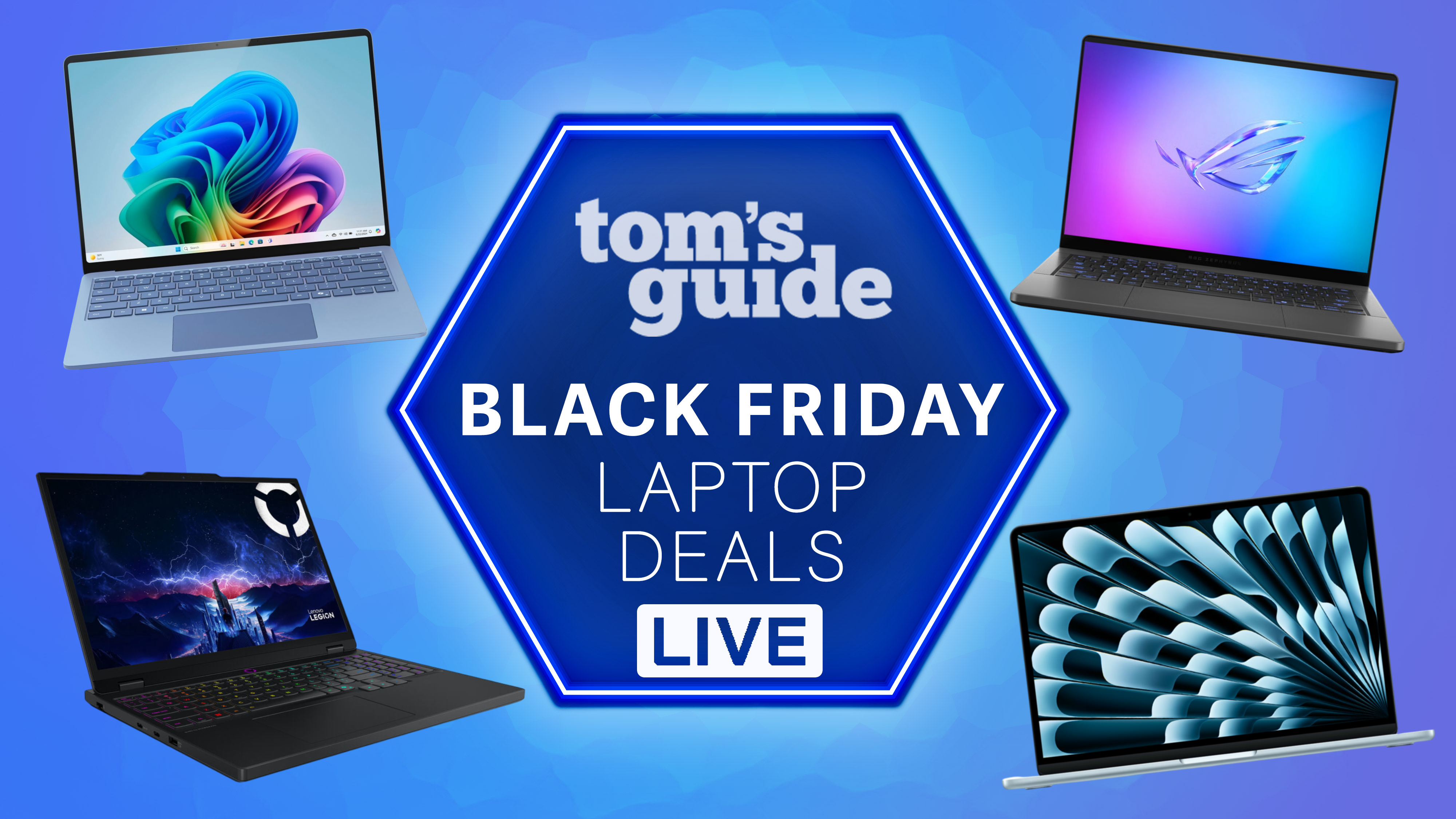 Black Friday laptop deals live collage