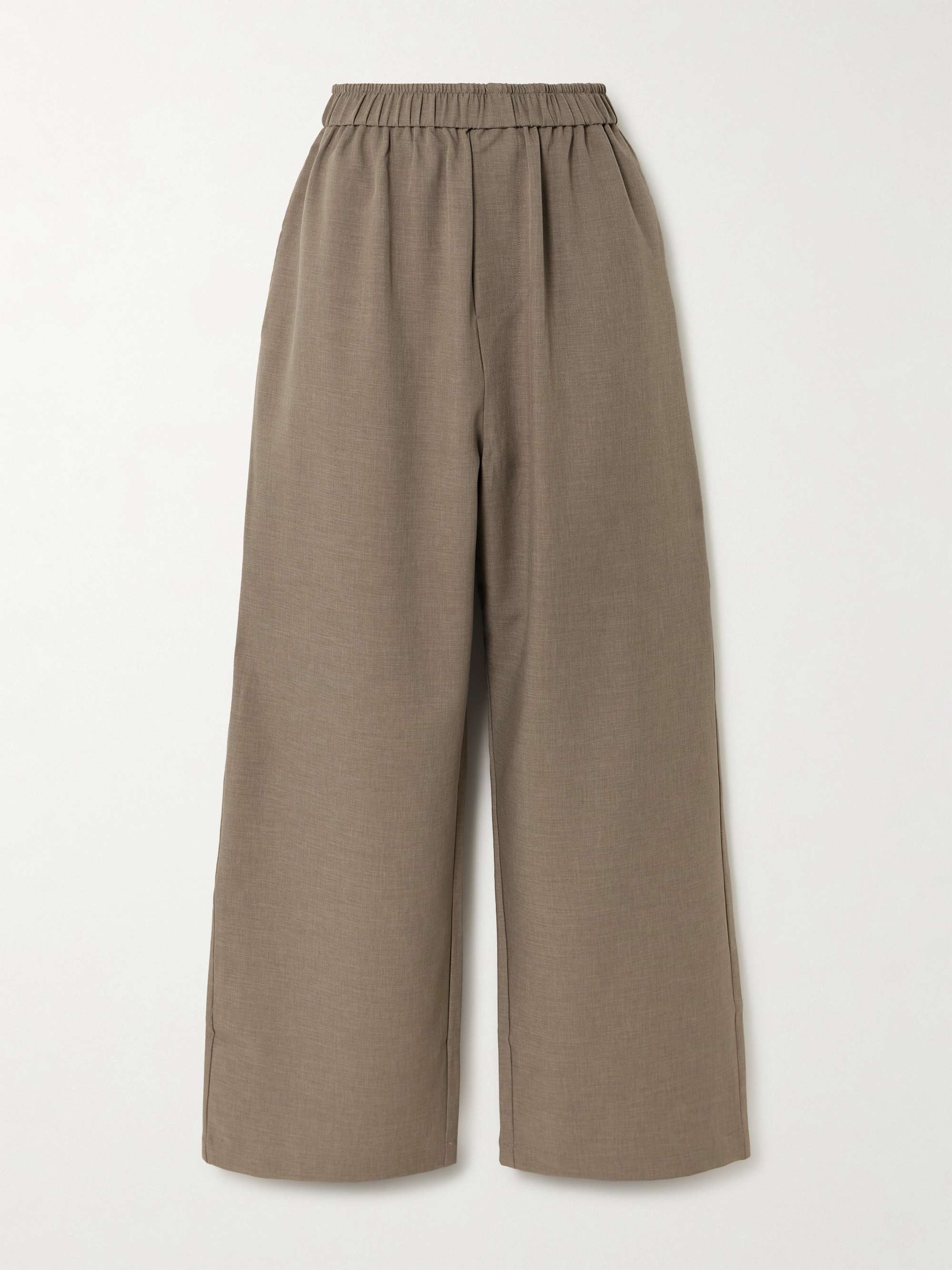 Baxter Twill Wide-Leg Pants
