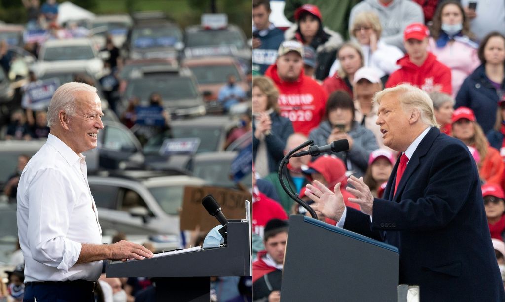 Joe Biden and Donald Trump.