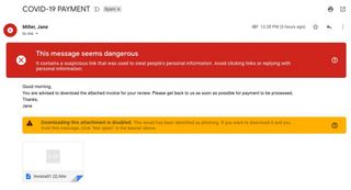 Gmail COVID-19 payment scam