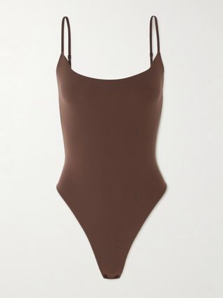 Fits Everybody Cami Thong Bodysuit - Cocoa