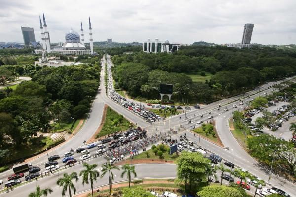 The riders took control of the roads in Kuala Lumpur