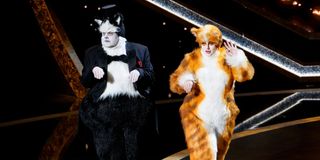 Rebel Wilson and James Corden as Cats at 2020 Oscars
