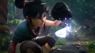 Unreal Engine 5 all you need to know; a girl looks at a magical creature