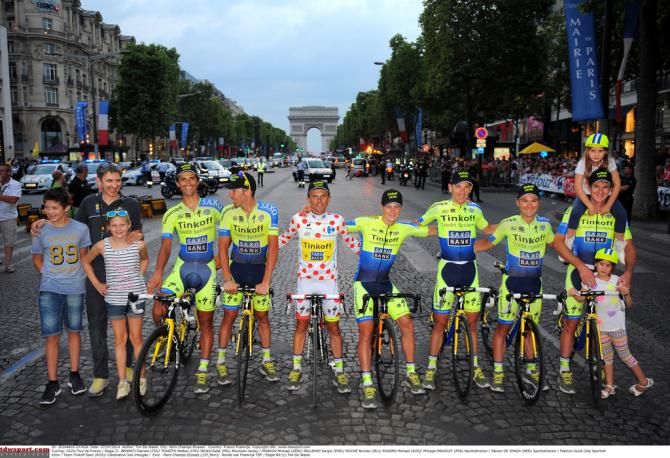 Tinkoff-Saxo made it to the Champs-&Eacute;lys&eacute;es