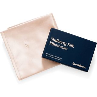 Brooklinen Mulberry Silk Pillowcase against a white background.