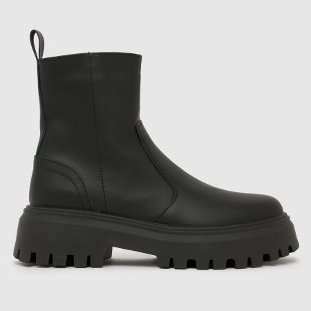 Schuh Ander Leather Chunky in Black