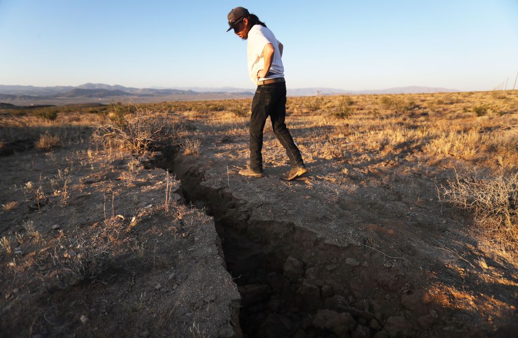 crack that opened up in Earth after Ridgecrest quake